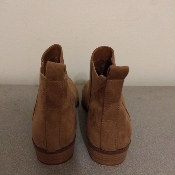 Tan Suede Chelsea Ankle Boots - Picture 3 of 5
